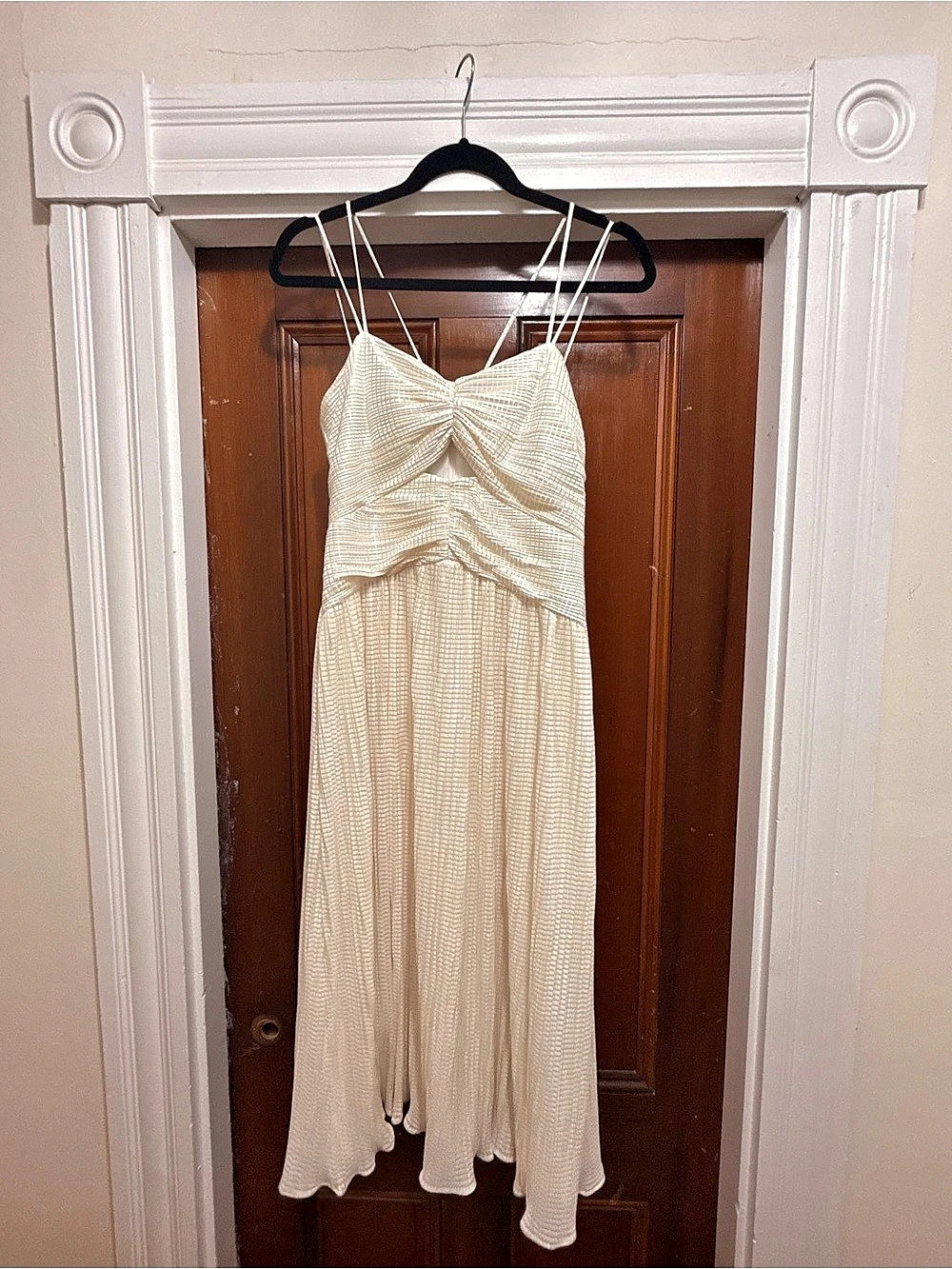 Monique Lhuillier Women's Maxi Dress Cream Size 4 NWT